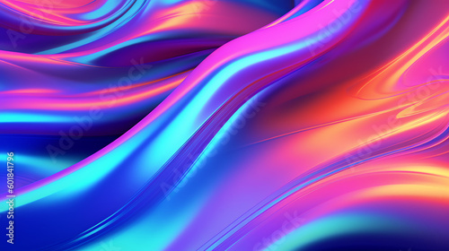 Abstract background texture of Oil or Petrol liquid flow  liquid metal close-up. Liquid waves and stains. Oil marble trendy dynamic art with glowing effect. bright color fluid art 3d render.