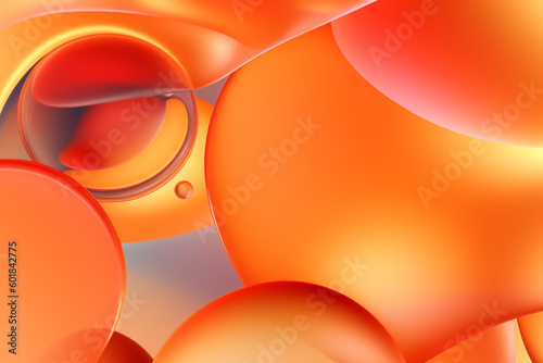 Abstract background texture of Oil or Petrol liquid flow, liquid metal close-up. Liquid waves and stains. Oil marble trendy dynamic art with glowing effect. bright color fluid art 3d render.