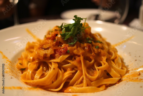 spaghetti with sauce, generative ai pasta