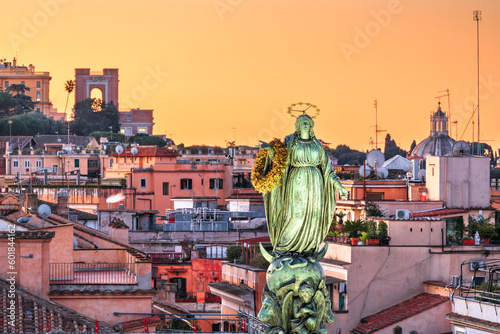 Column of the Immaculate Conception in Rome, Italy
