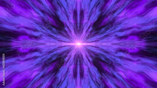 Abstract Fantastic Background of Neon Surreal Spiritual Energy Power