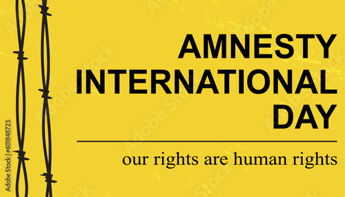 Принти на полотні Amnesty International Day concept