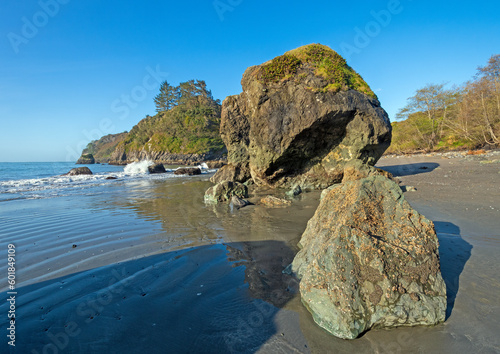 Coastal Boulders in the Morning Shadows photo