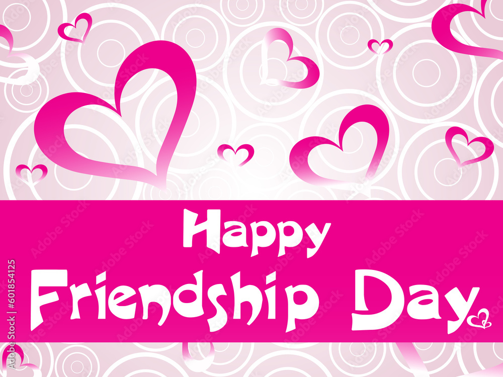 happy friendship day with falling hearts, vector wallpaper happy friendship day with falling hearts, vector wallpaper