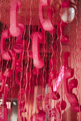 pink telephones barcelona