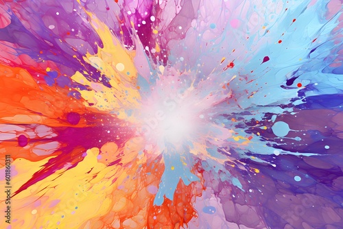 A colouful painting splatter photo