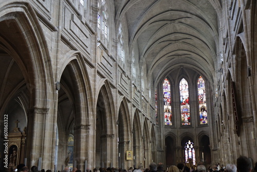 La cathédrale Saint Louis, de style gothique, ville de Blois, département du Loir et Cher, France