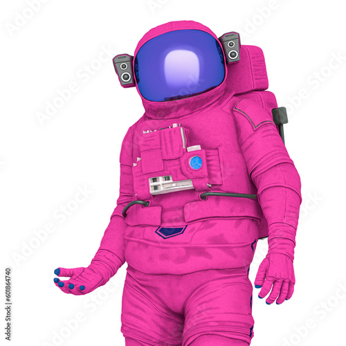 astronaut is holding