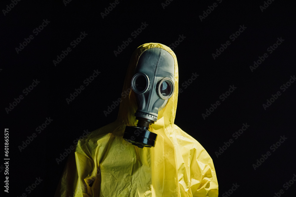 person in gas mask museum person in gas mask museum