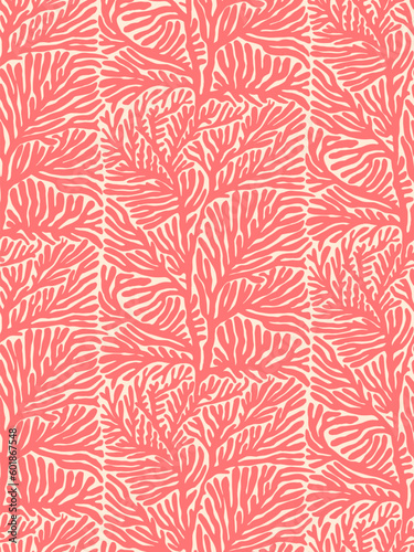 Pink corals pattern