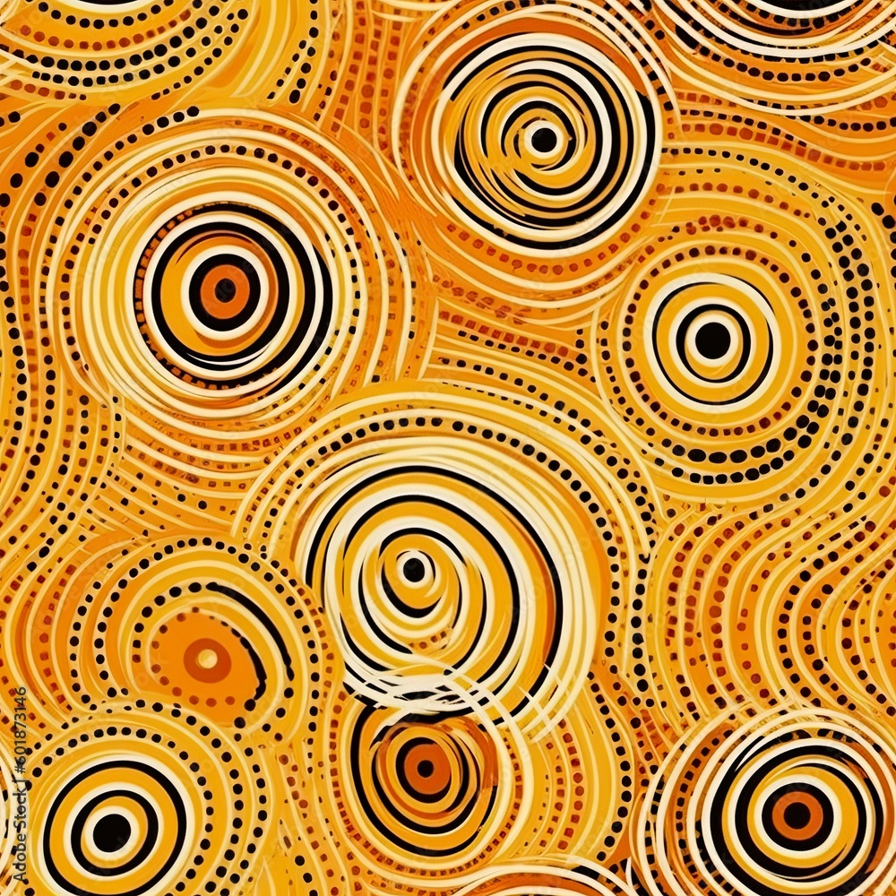 An Illustration Based On Aboriginal Style Of Dot Painting AI an-illustration-based-on-aboriginal-style-of-dot-painting-ai