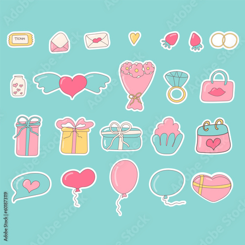 love stickers gifts balloons rings bouquets flowers calendar february 14th mother's day greeting cards letters hearts fruits confessions relationships valentine's day 