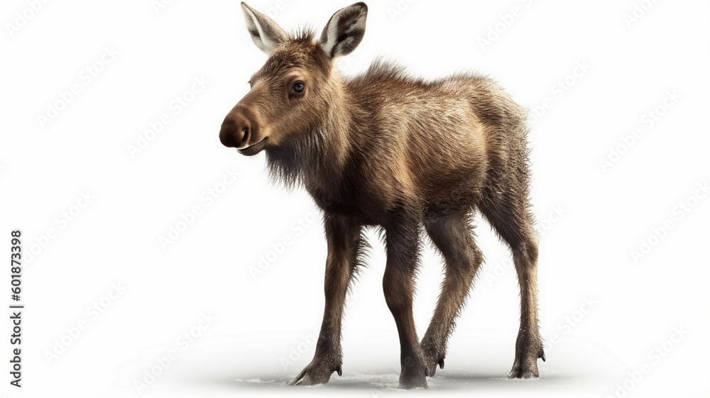 Fototapeta premium Image of an Elk with a white background