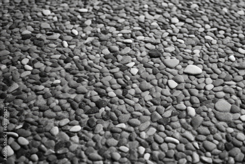 monochromatic landscape featuring rocks and gravel Generative AI monochromatic landscape featuring rocks and gravel Generative AI