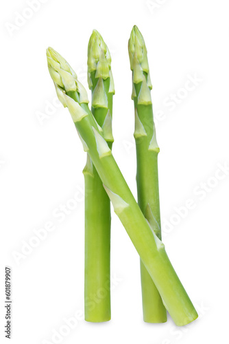 Fototapeta Naklejka Na Ścianę i Meble -  Fresh green asparagus on a white isolated background