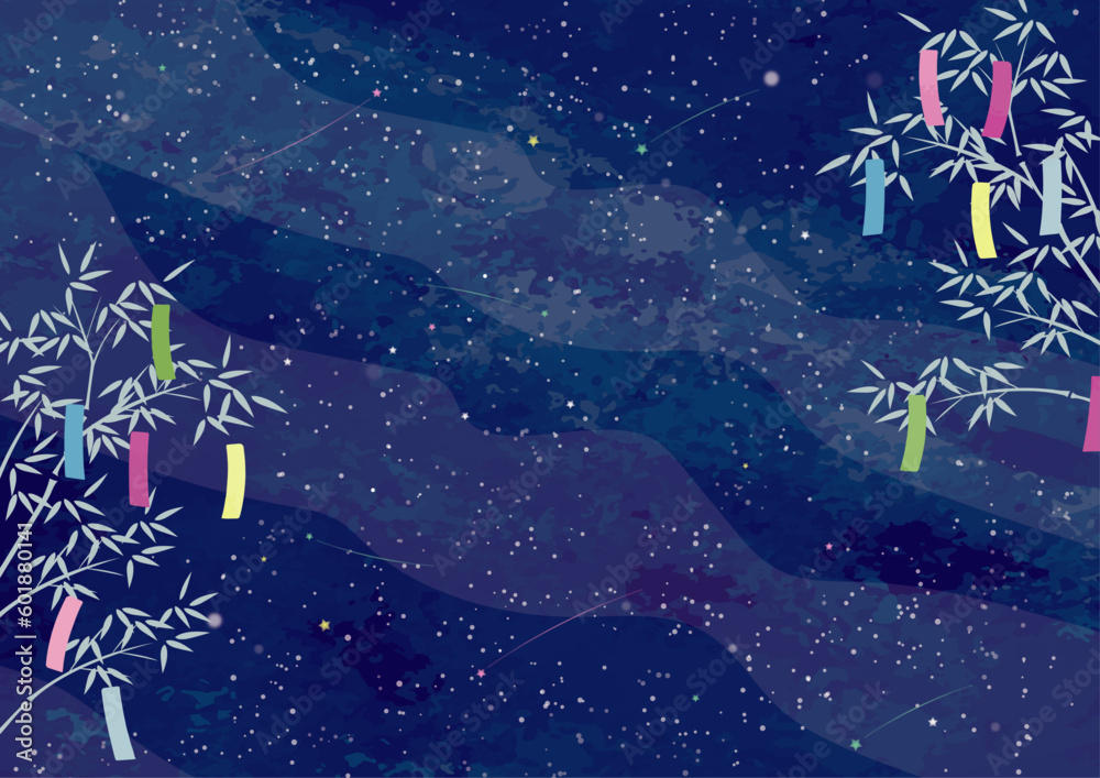 Valokuva Tanabata background material_sideways