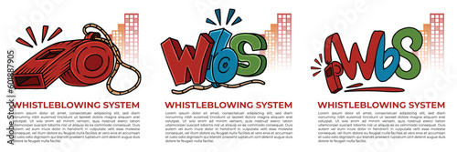 Whistleblowing System Vector Illustration