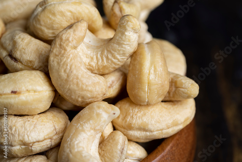 ready to eat and peeled cashew nuts