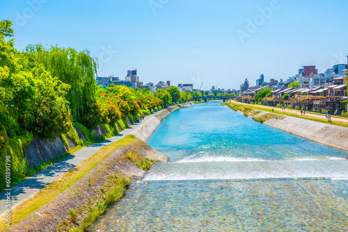 鴨川の自然風景 京都府