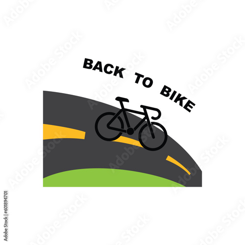 Bicycle shop logo design vector image  Bicycle logo concept icon vector  Simple design modern vector