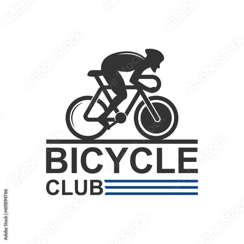 Bicycle shop logo design vector image  Bicycle logo concept icon vector  Simple design modern vector