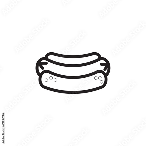 Dog Hot Food Outline Icon