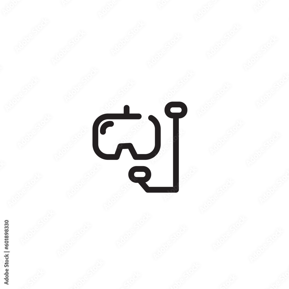 Dive Glasess Sea Outline Icon Dive Glasess Sea Outline Icon