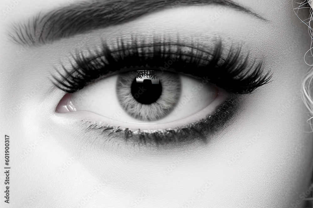 Fototapeta premium close up of eye, AI Generative