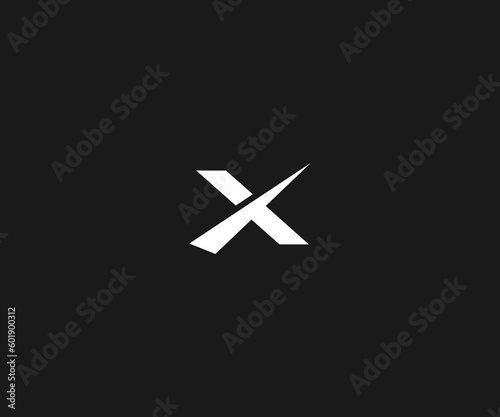 x logo design vector photo