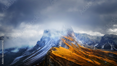 cloudy mountain