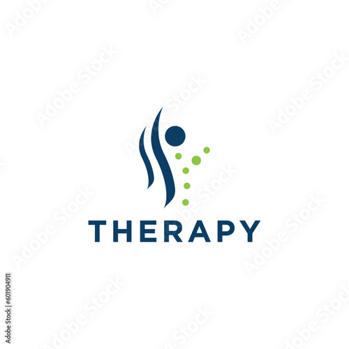  Human therapy logo. simple icon, template design
