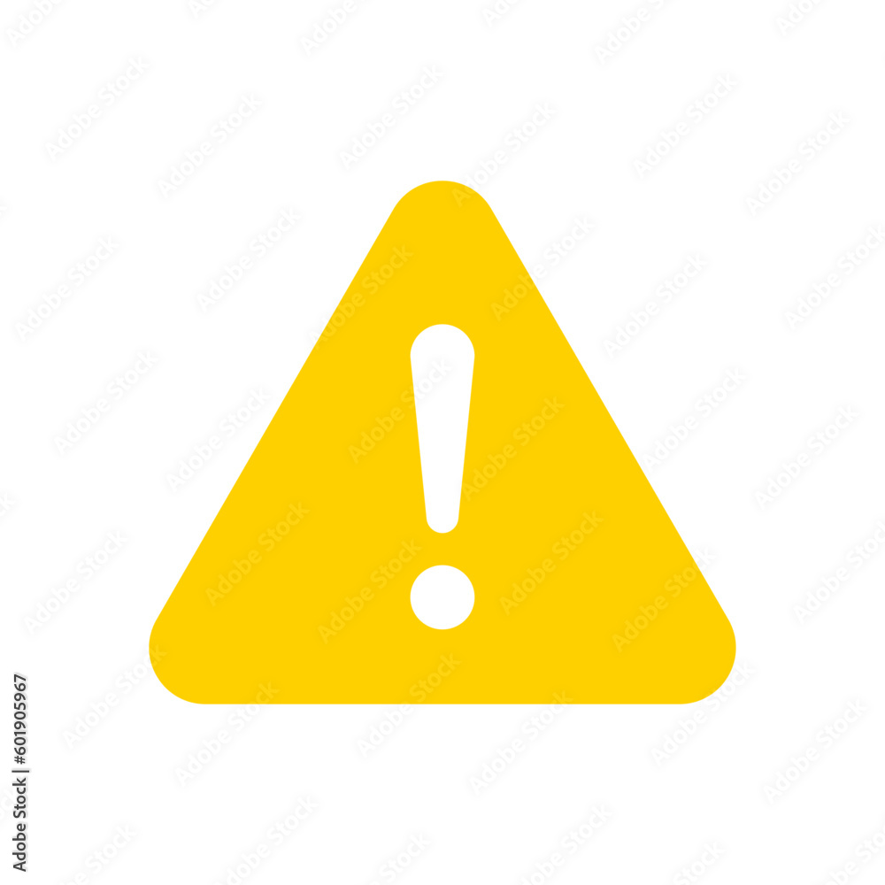 Warning, attention, caution sign Warning, attention, caution sign