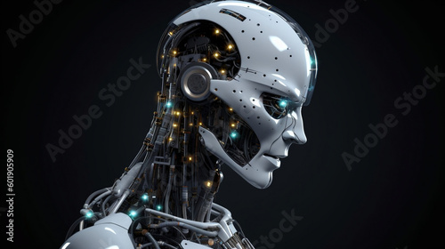artificial intelligence robot (Created by AI)