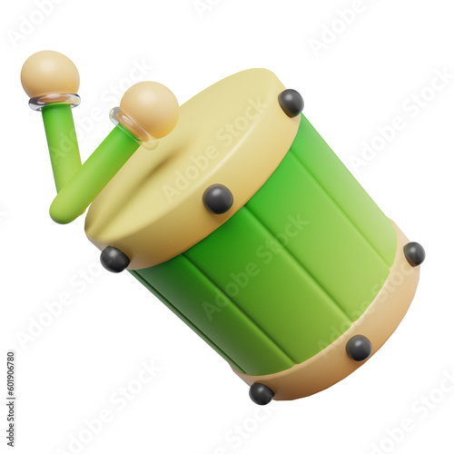 3d render Ramadan bedug