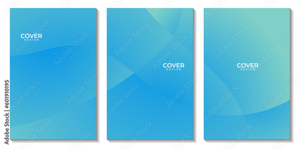 abstract flyers colorful gradient wave background for business