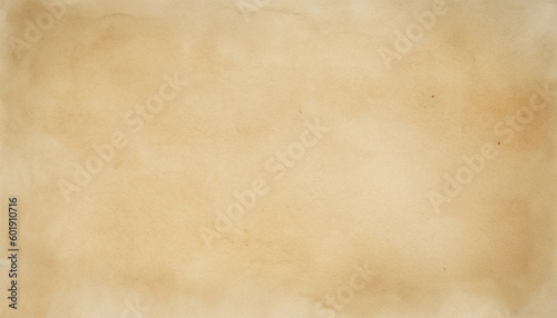 watercolor texture background beige color, old paper texture background - Generative Ai