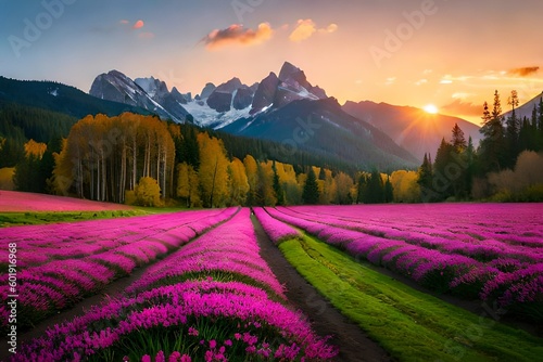 sunset in the mountains Springtime Beauty: Captivating Landscapes to Embrace the Season
