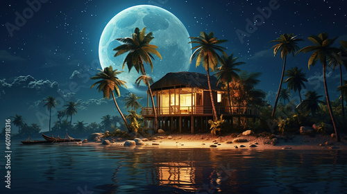 The night tropical island © Absent Satu