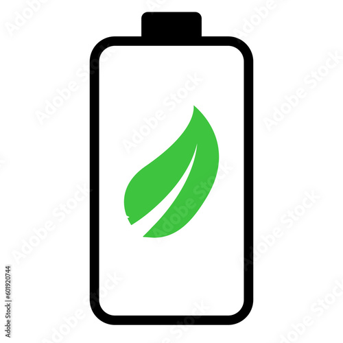 green eco battery icon