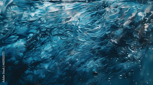 water pattern with splash and bright light ai generative