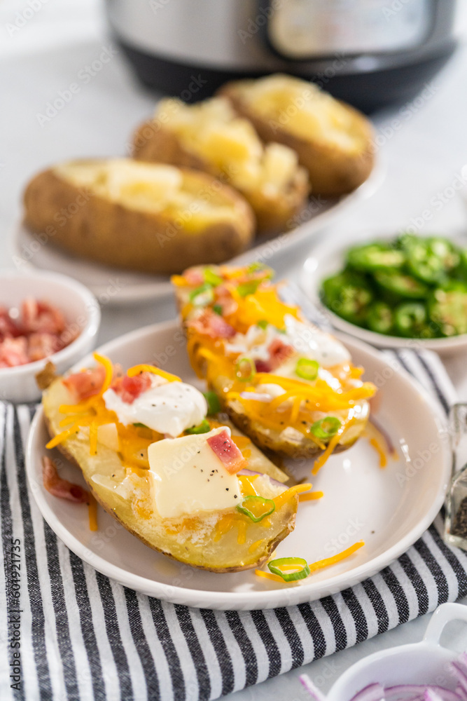 Pressure Cooker Baked Potatoes Pressure Cooker Baked Potatoes