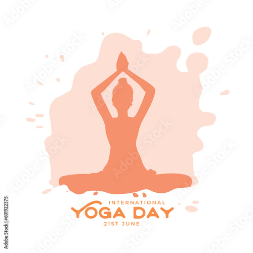21st june international yoga day background for physical strength
