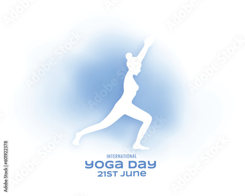 21st june international yoga day celebration background design