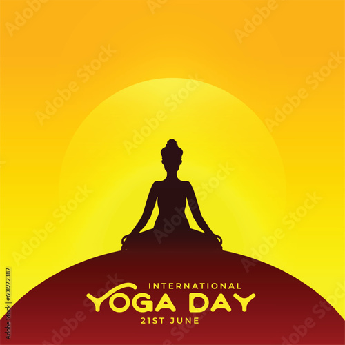 21st june international yoga day background for a healthy life