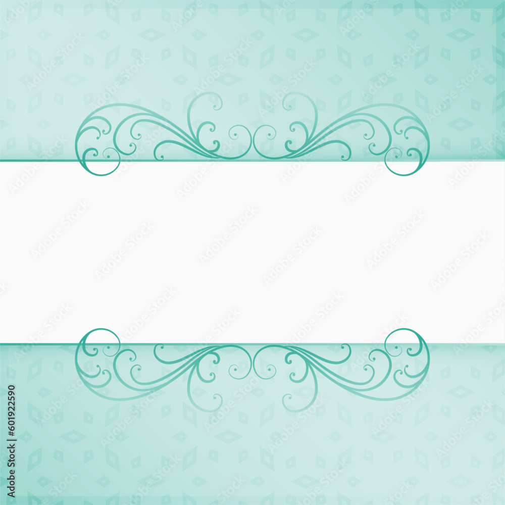 islamic style traditional floral border with text space islamic style traditional floral border with text space
