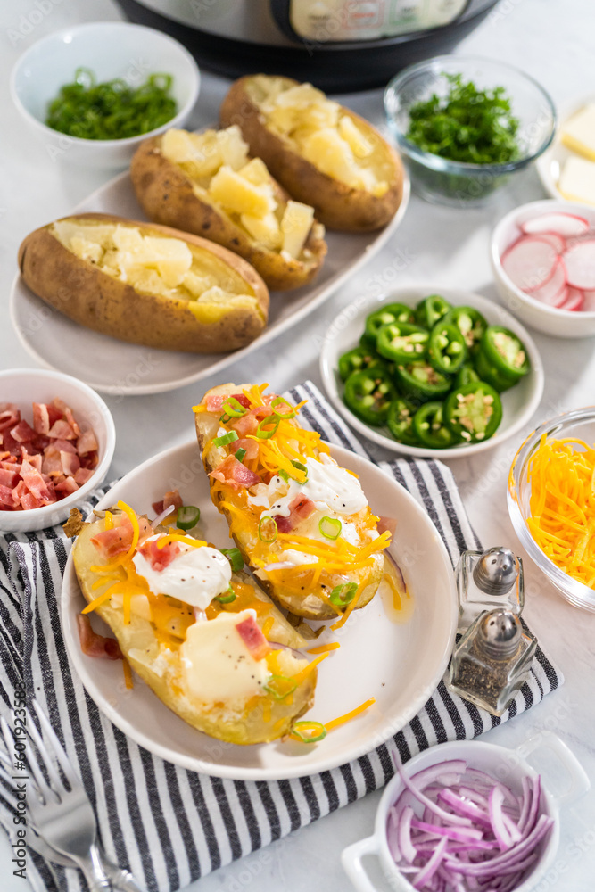 Pressure Cooker Baked Potatoes Pressure Cooker Baked Potatoes