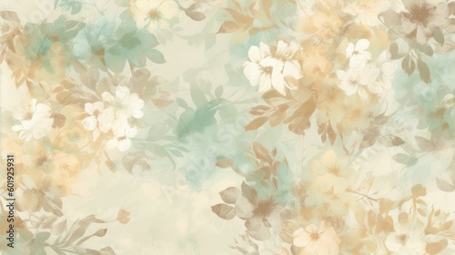 background with flowers. Generative AI