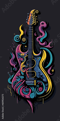 Abstract Guitar Background
