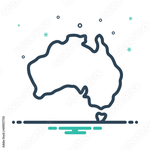 Mix icon for australia 