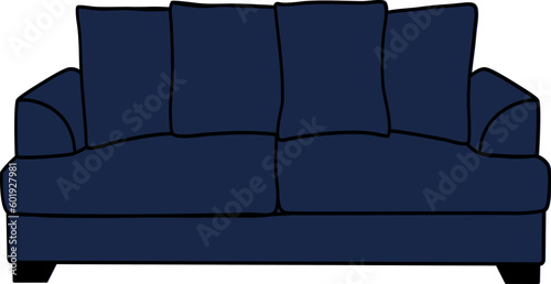 Sofa Icon Illustration